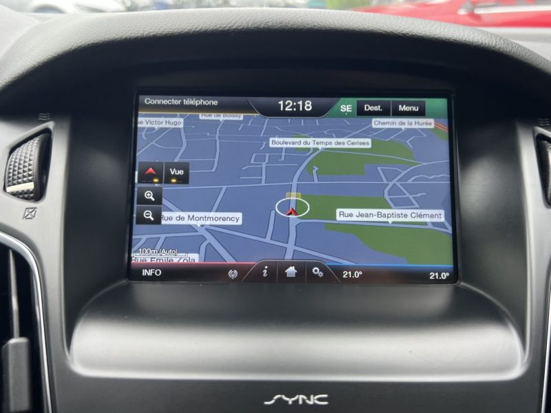 FORD FOCUS III PHASE 2 TITANIUM 1.0 ECOBOOST 100 Cv 1ERE MAIN / GRAND GPS CRIT AIR 1 - GARANTIE 1 AN