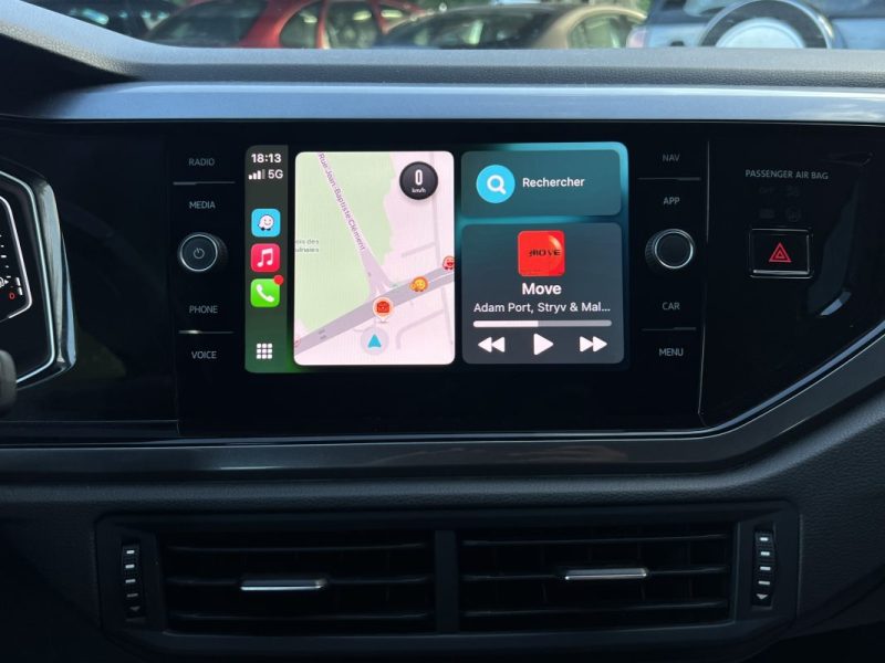 VOLKSWAGEN POLO 6 IV R-LINE 1.0 TSI 115 Cv BOITE AUTO / APPLE CARPLAY & ANDROID - GARANTIE 1 AN