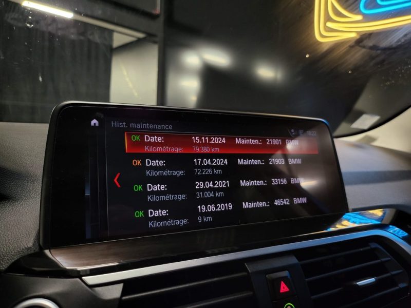 BMW SERIE X3 SDRIVE18D150CH XLINE TOIT OUVRANT / ENTRETIEN BMW / HAYON MAIN LIBRE  2019