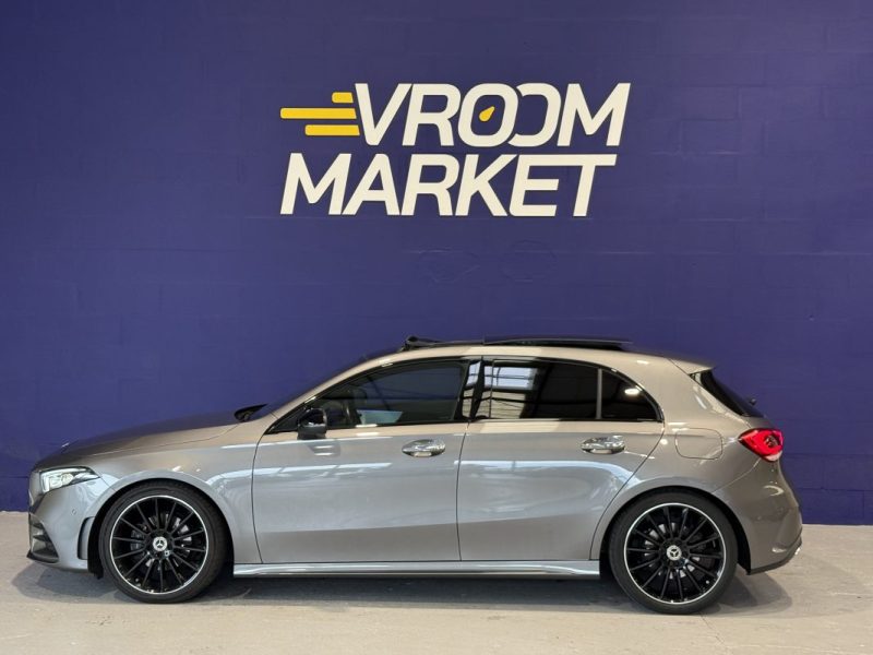 MERCEDES CLASSE A 200 163CH AMG LINE 7G-DCT - TOIT OUVRANT PANORAMIQUE - EXCELLENT ÉTAT - PNEUS AV NEUFS - RIEN À PRÉVOIR