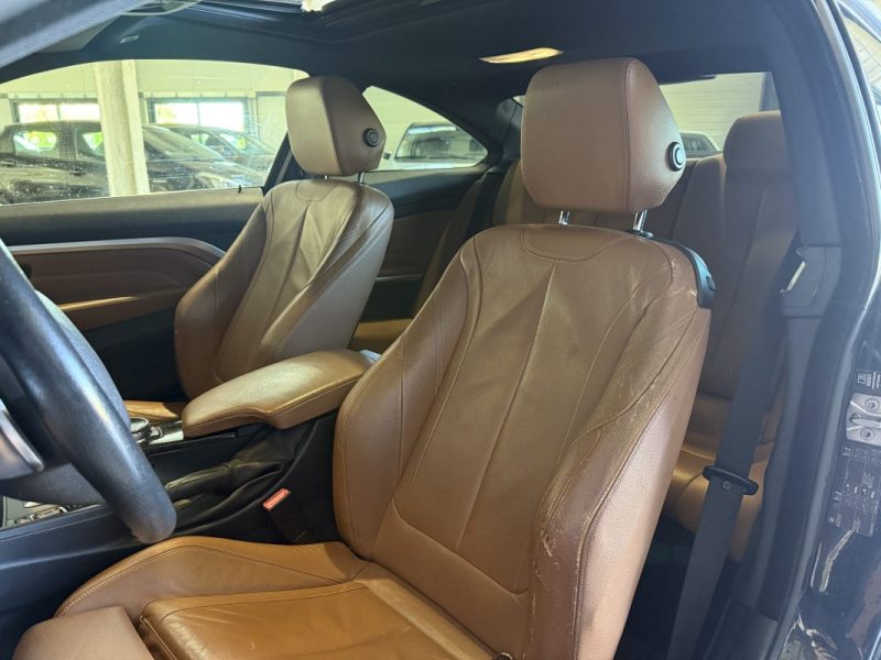 BMW SERIE 4 420D 184CH LUXURY BVA - TOIT OUVRANT - CAMÉRA DE RECUL - CUIR COGNAC 2013