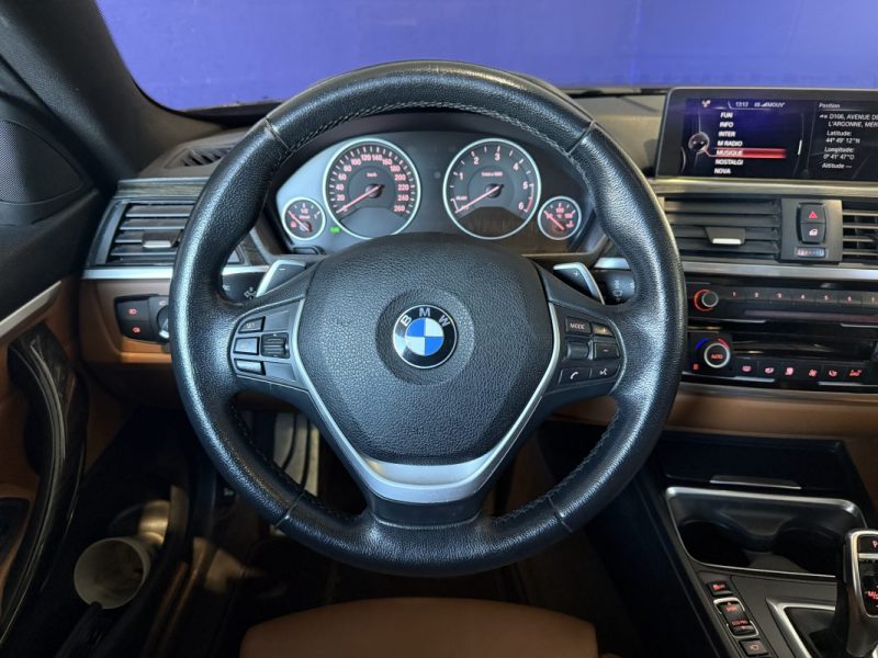 BMW SERIE 4 420D 184CH LUXURY BVA - TOIT OUVRANT - CAMÉRA DE RECUL - CUIR COGNAC 2013