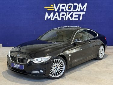 BMW SERIE 4 420D 184CH LUXURY BVA - TOIT OUVRANT - CAMÉRA DE RECUL - CUIR COGNAC - 2013