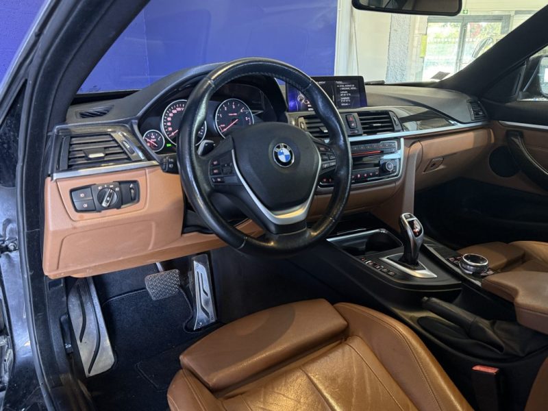 BMW SERIE 4 420D 184CH LUXURY BVA - TOIT OUVRANT - CAMÉRA DE RECUL - CUIR COGNAC 2013