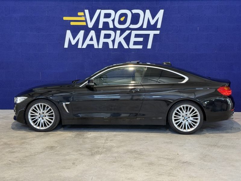 BMW SERIE 4 420D 184CH LUXURY BVA - TOIT OUVRANT - CAMÉRA DE RECUL - CUIR COGNAC 2013