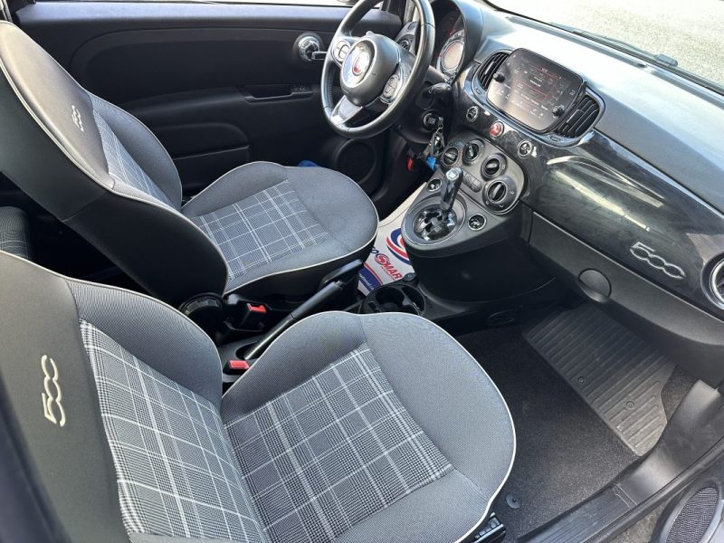 FIAT 500 0.9 85CH BVA TOIT OUVRANT / APPLE CARPLAY / MOTEUR A CHAINE 