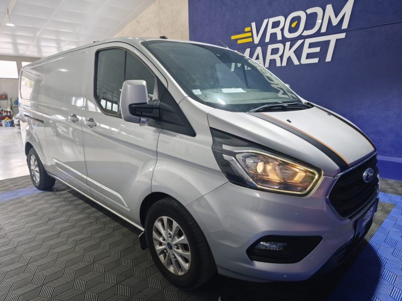 FORD FORD TRANSIT CUSTOM 2.0 ECOBLUE 170 CV - FINITION LIMITED - BOITE AUTOMATIQUE  300 L2H1 2.0 ECOBLUE 170 LIMITED BA 2019