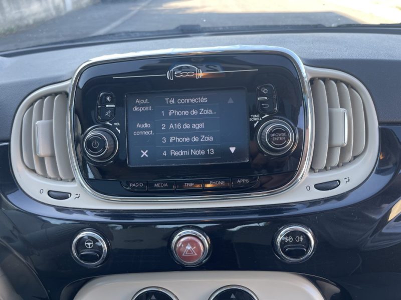 FIAT 500 LOUNGE 1.2 69CV CT OK TOIT PANO CLIM 