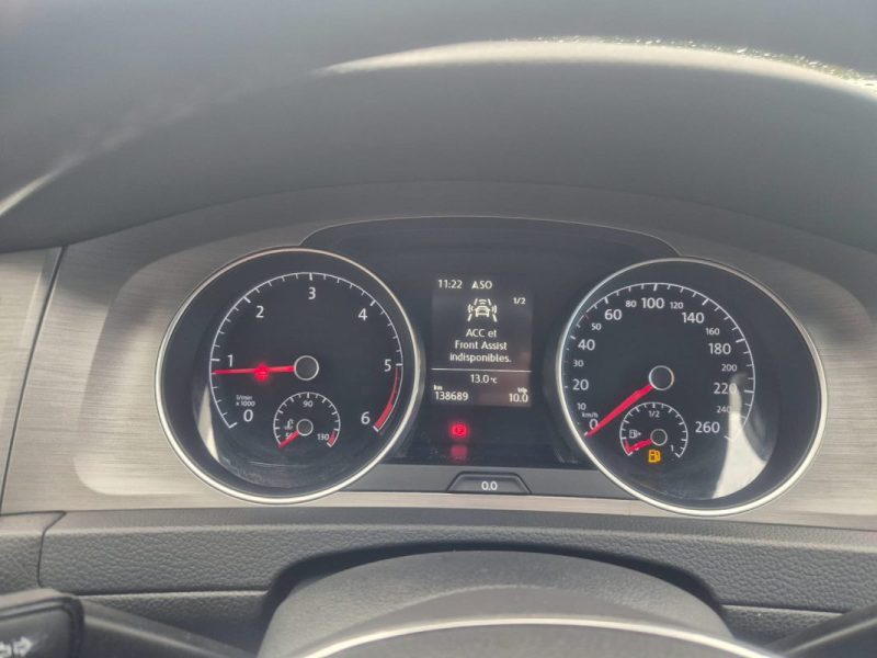 VOLKSWAGEN GOLF VII (5G1, BQ1, BE1, BE2) CONFORT LINE 1.6 TDI 110 CH  2016