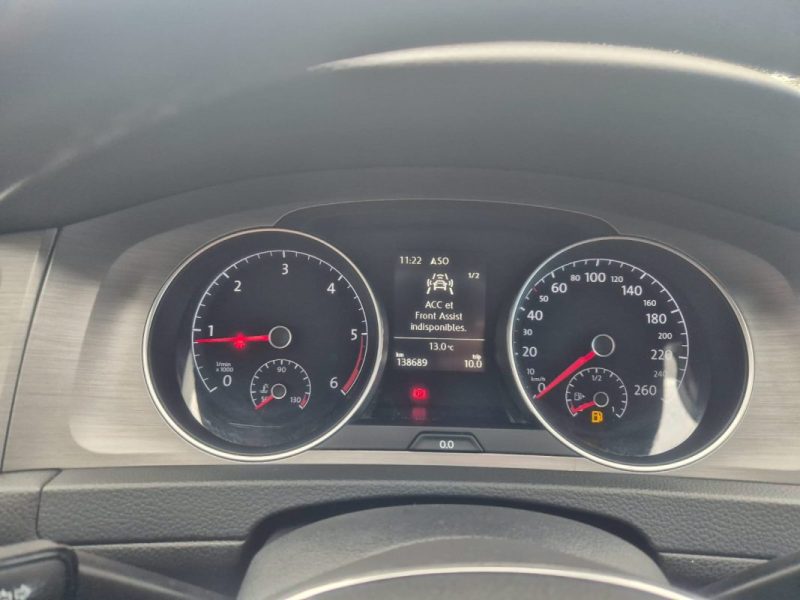 VOLKSWAGEN GOLF VII (5G1, BQ1, BE1, BE2) CONFORT LINE 1.6 TDI 110 CH  2016