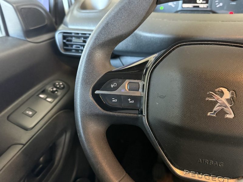 PEUGEOT PARTNER 1.6 BLUEHDI 100CH ASPHALT (STANDARD 650KG) - Apple CarPlay - Caméra de recul