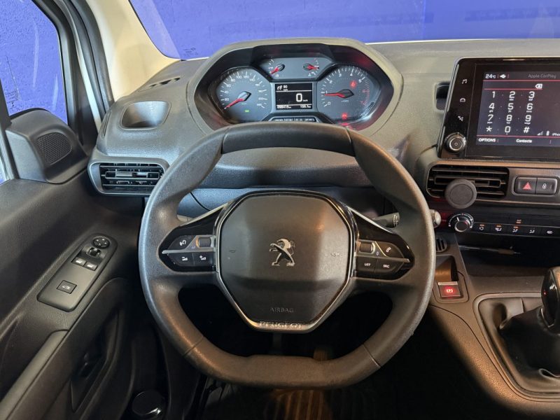 PEUGEOT PARTNER 1.6 BLUEHDI 100CH ASPHALT (STANDARD 650KG) - Apple CarPlay - Caméra de recul