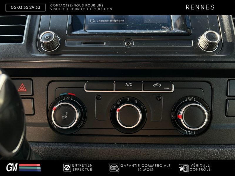 Volkswagen Transporter T6 2.0 TDI 140ch L2H1 / Boîte Automatique DSG / Radars / Webasto / Attelage /