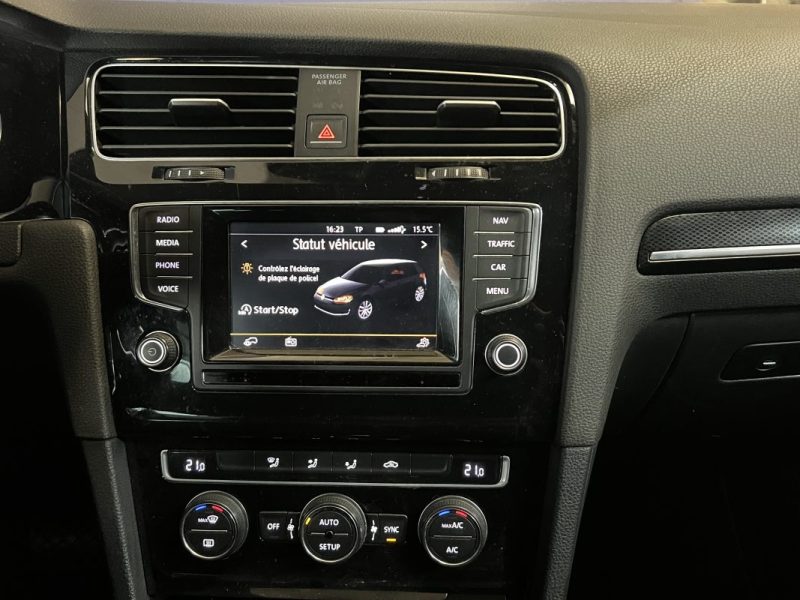  VOLKSWAGEN GOLF 1.6 TDI 105CH BLUE MOTION - BVA  DSG7 5P - 210000KM  