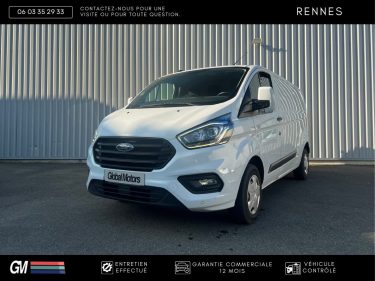 Ford Transit Custom 2.0 130ch / Plaquage Bois / TVA Récupérable / Radars AV/AR / Garantie 12 mois