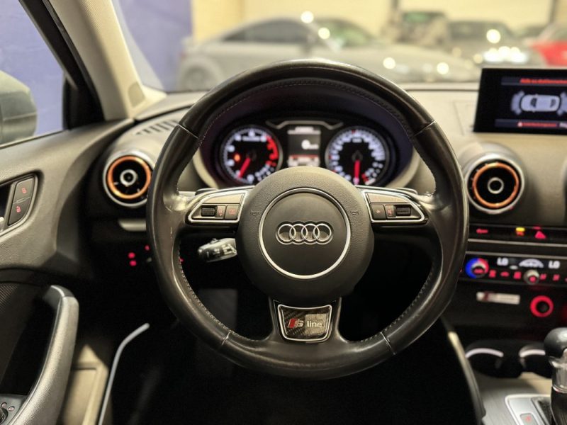 AUDI A3 BERLINE 1.8 TFSI 180 CH S-TRONIC 6 QUATTRO S LINE / SUIVI COMPLET / T.O