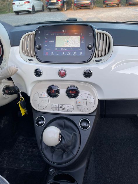 🧡 Fiat 500 Cabriolet 1.2i 69cv  – Série Collezione Fall / Chic & Élégante