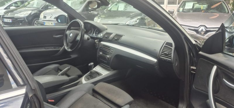 BMW Série 1 E81 118D Pack M LCI 143CH, noir, *PACK M D'USINE*, *CLIM AUTO*, *Idéale jeune conducteur