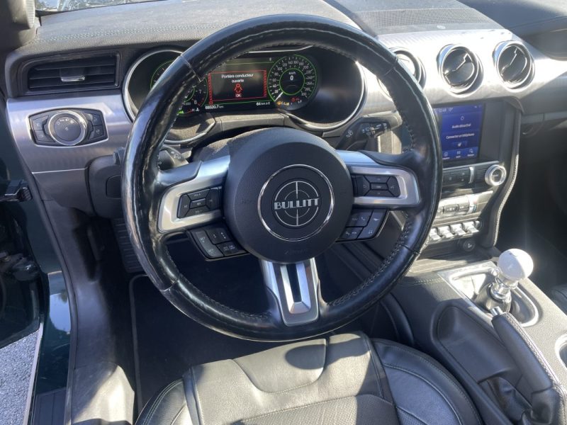 FORD MUSTANG VI (2) FASTBACK 5.0 V8 BULLITT – 460CH – GARANTIE - MALUS PAYEE