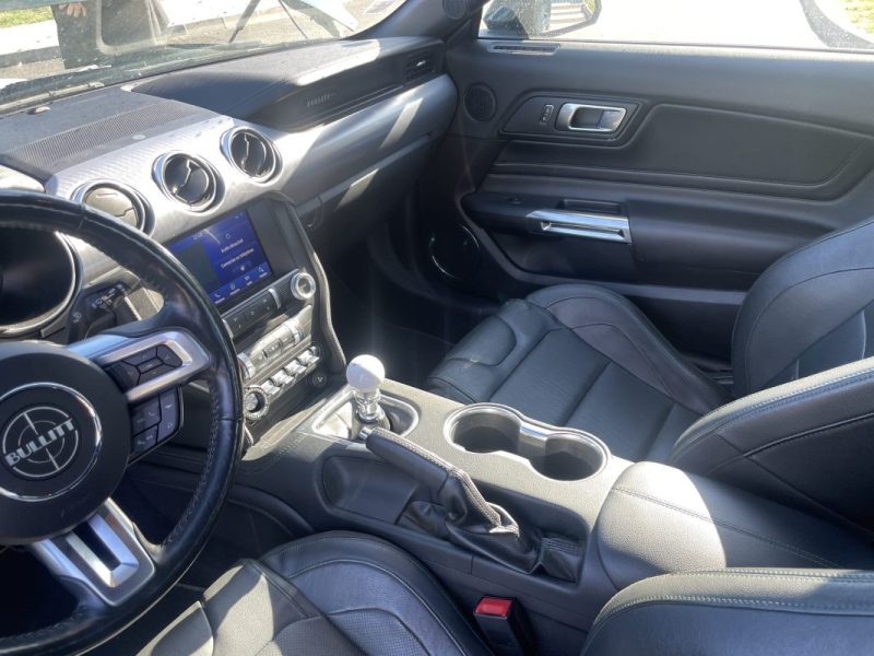 FORD MUSTANG VI (2) FASTBACK 5.0 V8 BULLITT – 460CH – GARANTIE - MALUS PAYEE