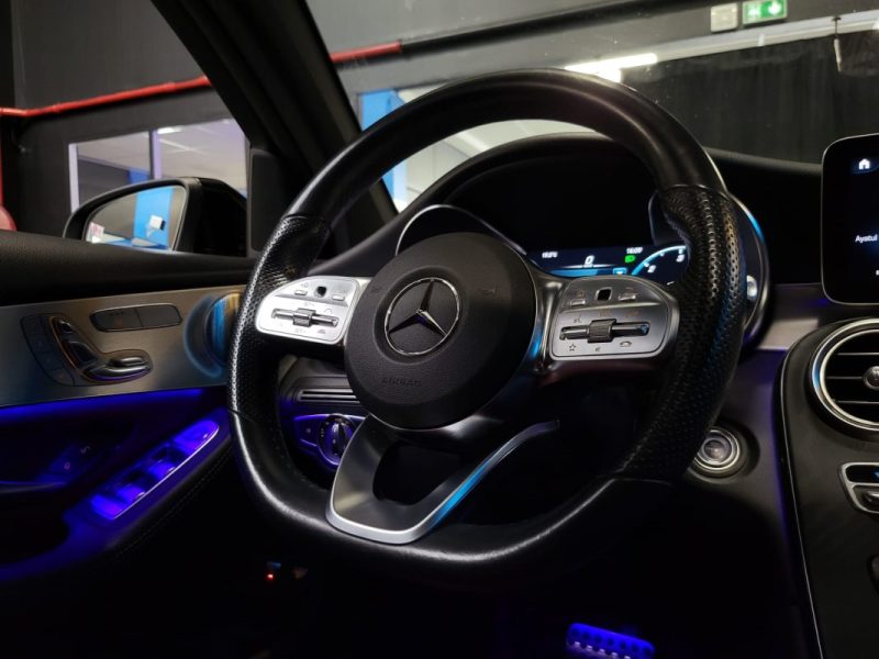 MERCEDES CLASSE GLC 220D 194CH AMG LINE 4MATIC 9G-TRONIC / BUREMASTER + CUIR COMPLET + SUIVIE MERCEDES / 