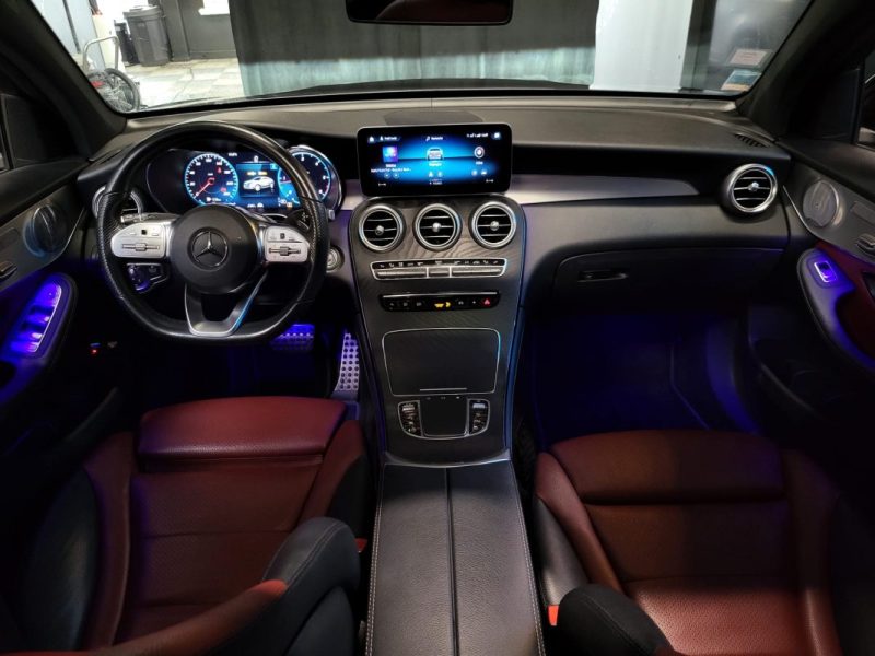 MERCEDES CLASSE GLC 220D 194CH AMG LINE 4MATIC 9G-TRONIC / BUREMASTER + CUIR COMPLET + SUIVIE MERCEDES / 