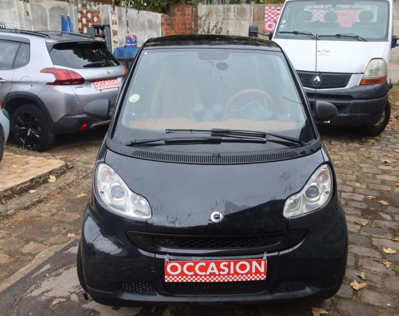 SMART FORTWO 0.9 TURBO PASSION 82CH / INTÉRIEUR TOUT CUIR / NAVIGATION MULTIMÉDIA KENWOOD    2009