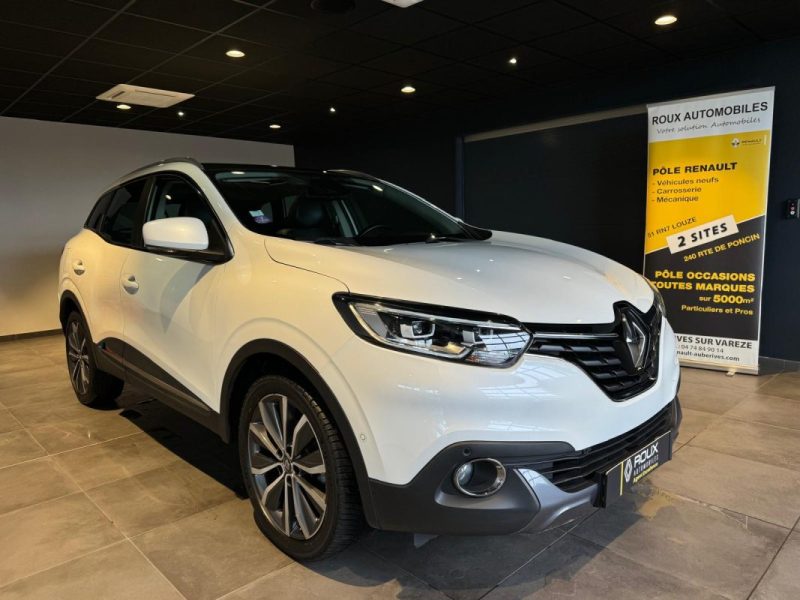 RENAULT KADJAR TCE 130 EDC INTENS / TOIT PANORAMIQUE / ENTRETIEN RENAULT COMPLET  / ATTELAGE / EASY PARK ASSIST / RADAR 360° 2017