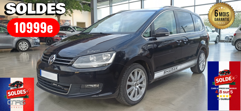 VOLKSWAGEN SHARAN 2.0 TDI DSG TOIT PANORAMIQUE, GPS GARANTIE 6MOIS