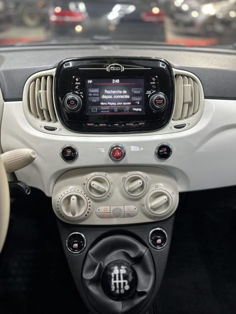 Fiat 500 1.0 70ch BSG S&S Lounge | 80 400 KM |2021 | Micro-hybridation | Ecran multifonctions