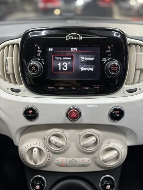 Fiat 500 1.0 70ch BSG S&S Lounge | 80 400 KM |2021 | Micro-hybridation | Ecran multifonctions