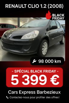 RENAULT CLIO 1.2 5PORTES GARANTIE 6MOIS