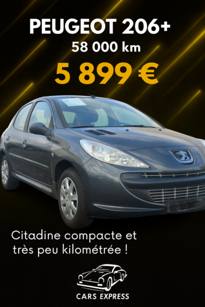 PEUGEOT 206+ 1,4 5PORTES GENERATION GARANTIE 6MOIS