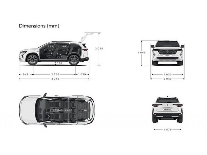 Renault Espace 1.2 E-Tech Full Hybride - 200 BV CVT 5 pl VI Iconic PHASE 2