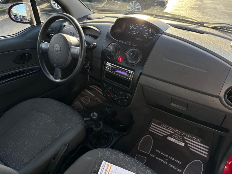 Chevrolet Matiz 0.8i 52Ch - Seulement 64 877 km certifié  📊 - Suivi 🧾 - Reprise - Garantie ✅