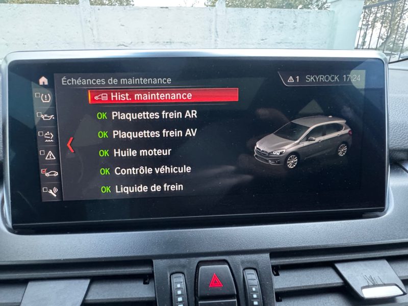 B.M.W. ACTIVE TOURER 220D 190CH PREMIERE MAIN/TOIT OUVRANT/CAMERA DE RECULE/ORIGINE FRANCE/GARANTIE 12 MOIS/ 