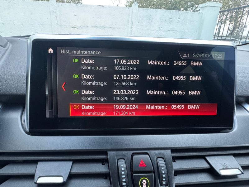 B.M.W. ACTIVE TOURER 220D 190CH PREMIERE MAIN/TOIT OUVRANT/CAMERA DE RECULE/ORIGINE FRANCE/GARANTIE 12 MOIS/ 