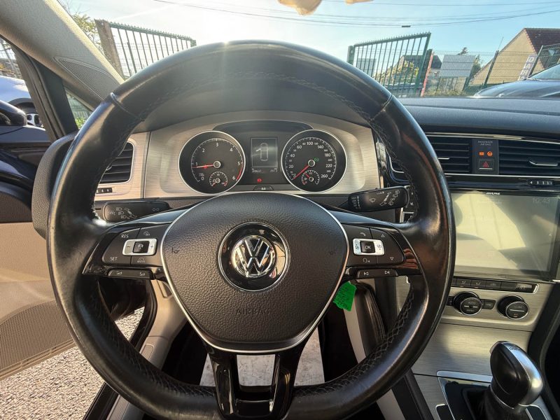 VOLKSWAGEN GOLF 7 BOITE AUTOMATIQUE 1.6 TDI 105CV DSG7 2015