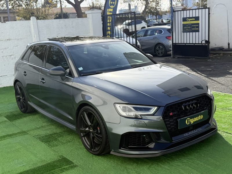 AUDI RS3 SPORTBACK 2.5 TFSI 400CH QUATTRO S TRONIC 7 DAZA  / TOIT OUVRANT / BO / CAMERA / ORIGINE FRANCE 