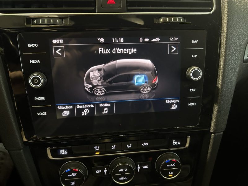 VOLKSWAGEN GOLF7 GTE 1.4 TSI 204CH HYBRIDE RECHARGEABLE GTE DSG6