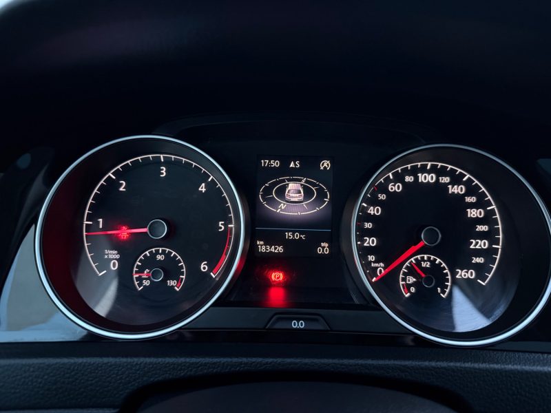 VOLKSWAGEN GOLF VII 2.0 TDI 150CH BLUEMOTION TECHNOLOGY FAP CONFORTLINE/TOIT OUVRANT/GPS 2016