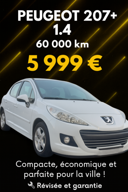PEUGEOT  207+  HUSKY 1.4 2011 GARANTIE 6MOIS