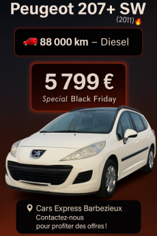 PEUGEOT 207 SW  LION EDITION 1.4 GARANTIE 6MOIS