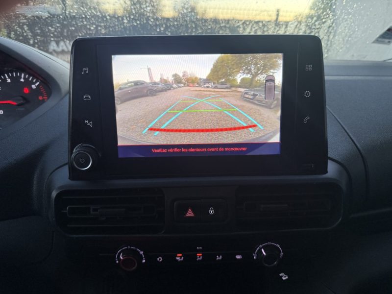PEUGEOT PARTNER 1000KG BLUEHDI 100CH 3 PLACES  2021 CAR PLAY CAMERA GRIP MODE 10825HT