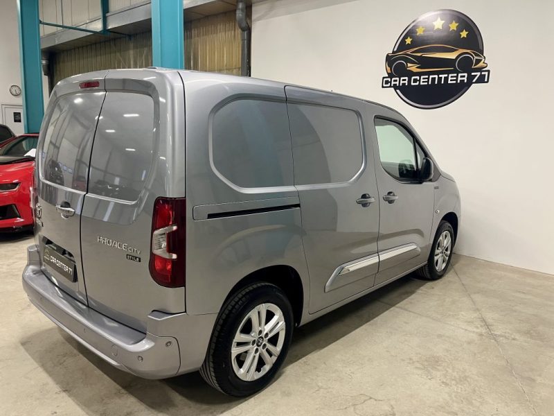 TOYOTA Proace City 1.5 D-4D 100ch BVM6 Style 1ere Main TVA RECUPERABLE 