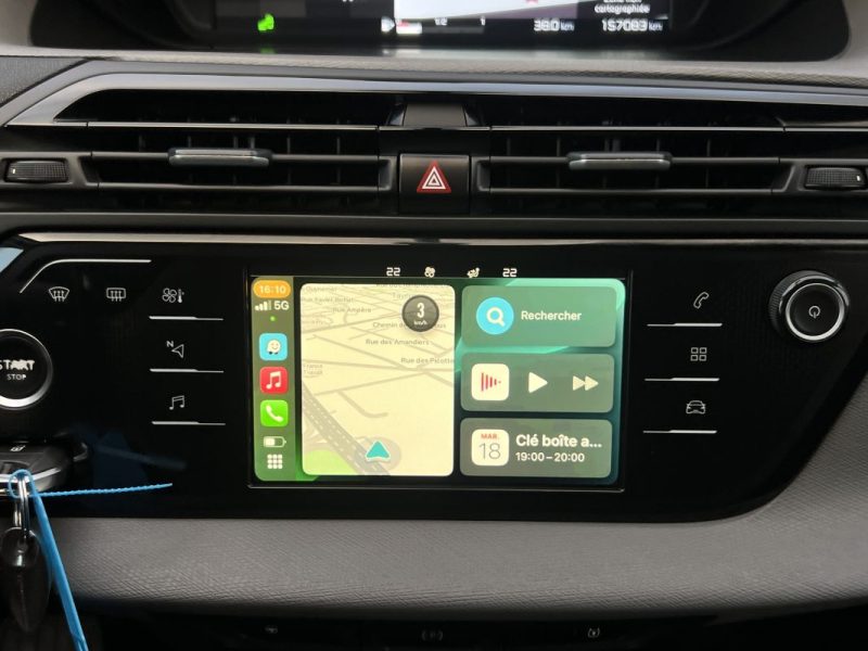 CITROEN C4 SPACETOURER 1.5 HDI 130 BOITE AUTO EAT8 / APPLE CARPLAY & ANDROID CAMERA - GARANTIE 1 AN