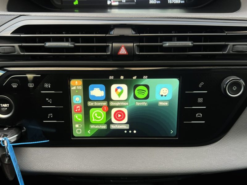 CITROEN C4 SPACETOURER 1.5 HDI 130 BOITE AUTO EAT8 / APPLE CARPLAY & ANDROID CAMERA - GARANTIE 1 AN