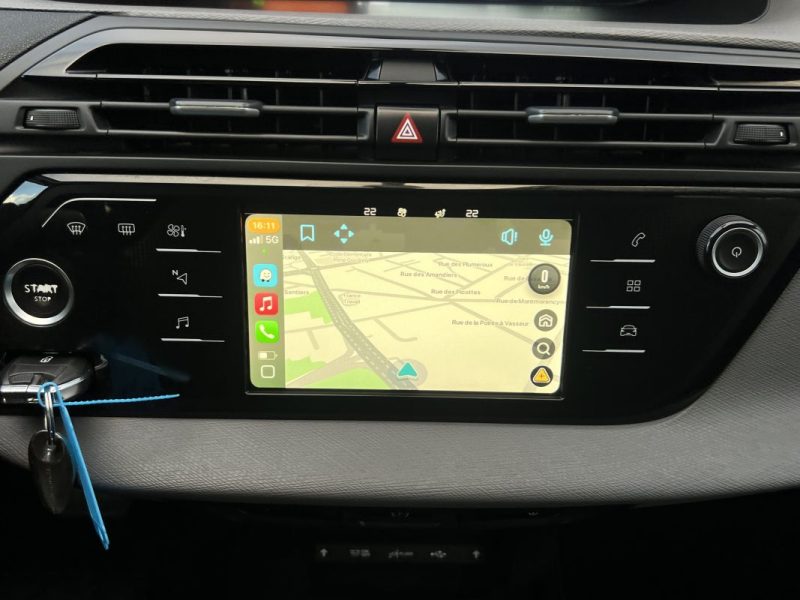 CITROEN C4 SPACETOURER 1.5 HDI 130 BOITE AUTO EAT8 / APPLE CARPLAY & ANDROID CAMERA - GARANTIE 1 AN