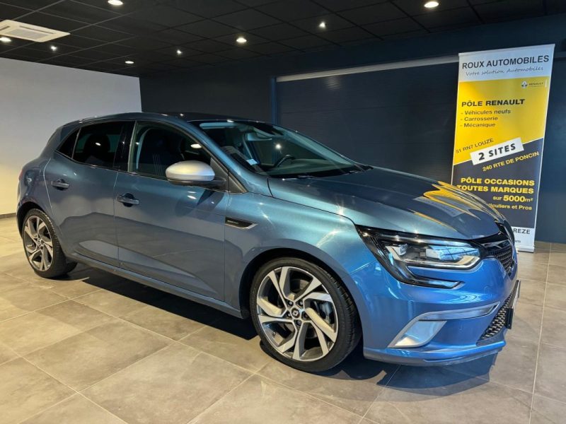RENAULT MEGANE IV  1.6 TCE 205 EDC GT 4CONTROL / APPLE CARPLAY / REG ADAPTATIF /  ENTRETIEN RENAULT  2018