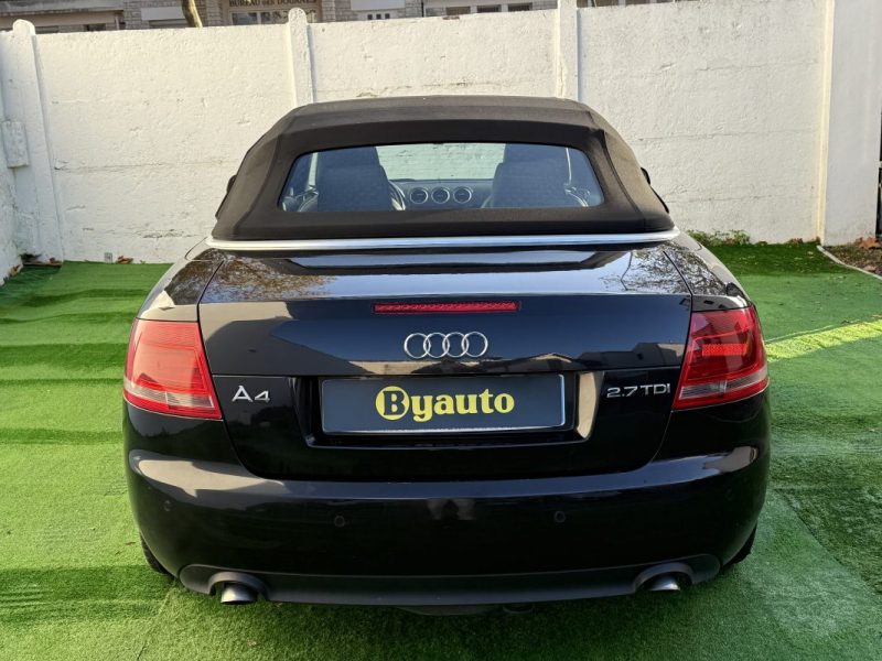 AUDI A4 CABRIOLET 2.7 TDI 180 CV V6 AMBITION LUXE BVA / CAPOTE NEUVE / ORIGINE FRANCE 